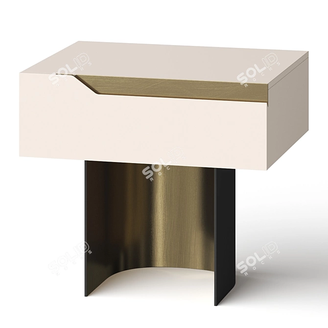 Cantori Mirage Nightstand - Sleek and Stylish 3D model image 1