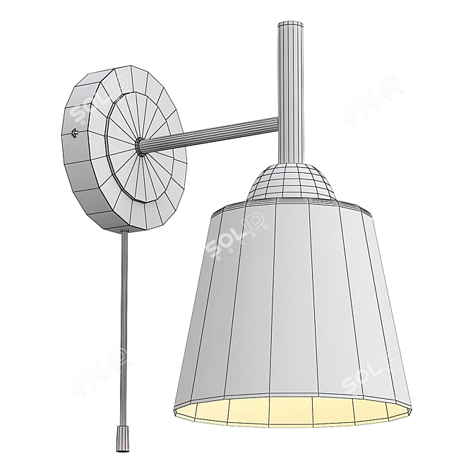 Sleek EuroSvet Fresco Pendant Light 3D model image 2