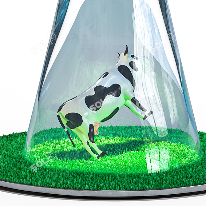 Cow Abduction Lamp: German Designer's Night Light 3D model image 3