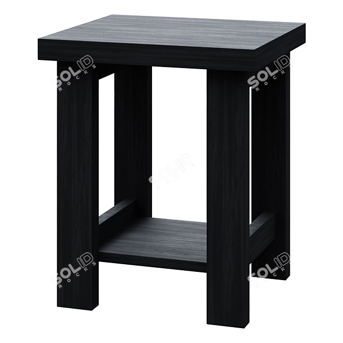 Elegant Reed 20" Coffee Table 3D model image 1