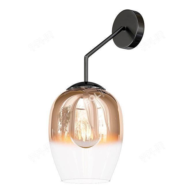 Elegant Odeon Wall Lamp 3D model image 1