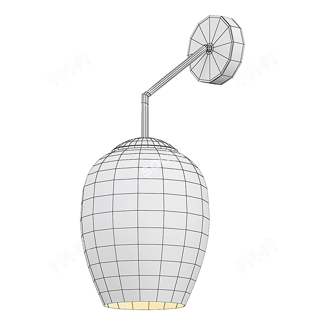 Elegant Odeon Wall Lamp 3D model image 2