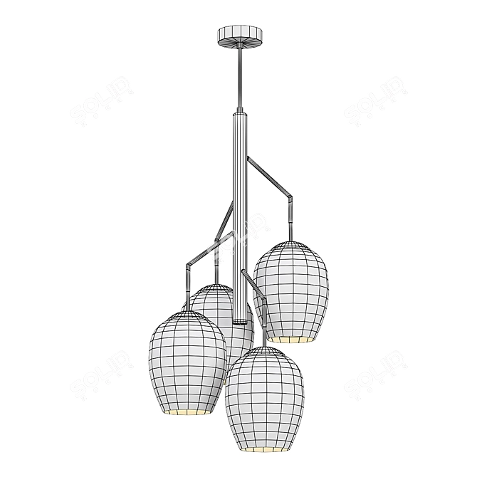 Odeon Light Palta 4760-4 Chandelier 3D model image 2