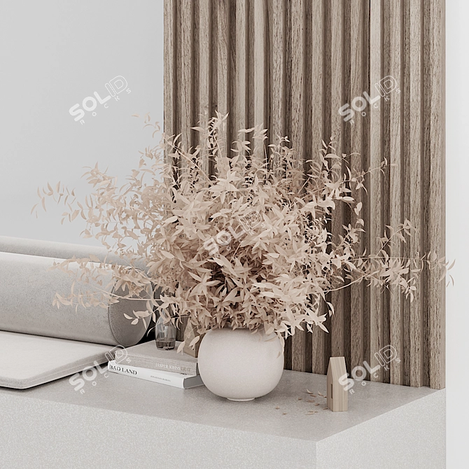 Modern 3-Piece Hallway Set 3D model image 4