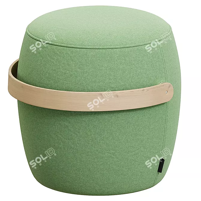  Versatile Upholstered Pouf by Offecct 3D model image 4
