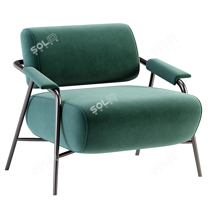 Stay Armchair: Stylish Comfort by Potocco 3D model image 2