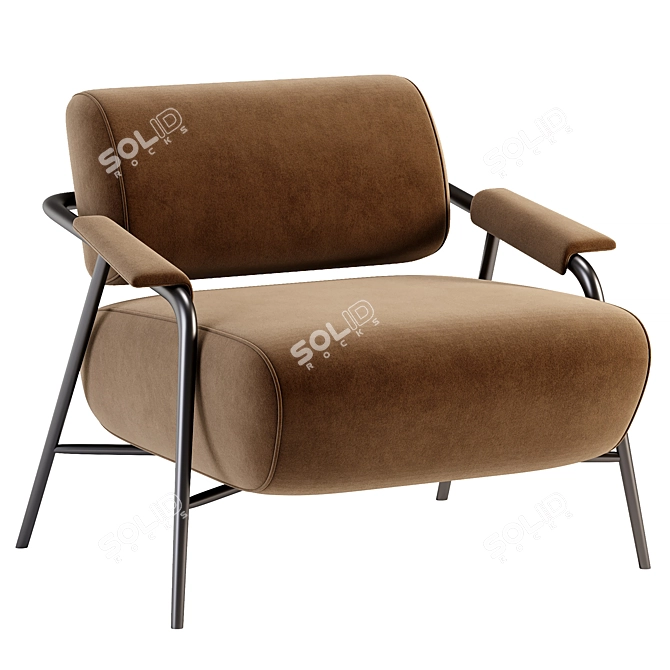 Stay Armchair: Stylish Comfort by Potocco 3D model image 3