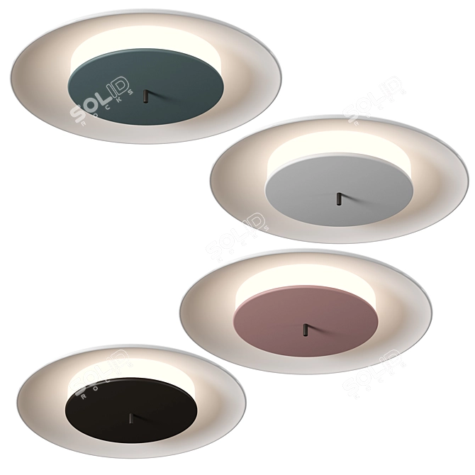 Sleek Patricio Ceiling Lamp 3D model image 1