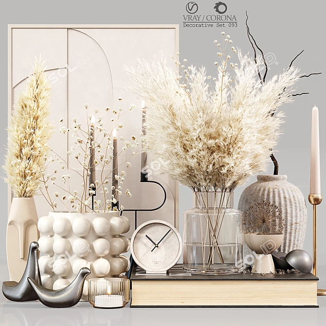 Exquisite Decorative Set 3D model image 1