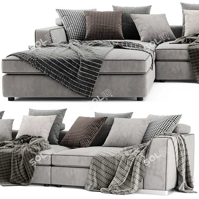 Flexform Armand Sofa Set 3D model image 3