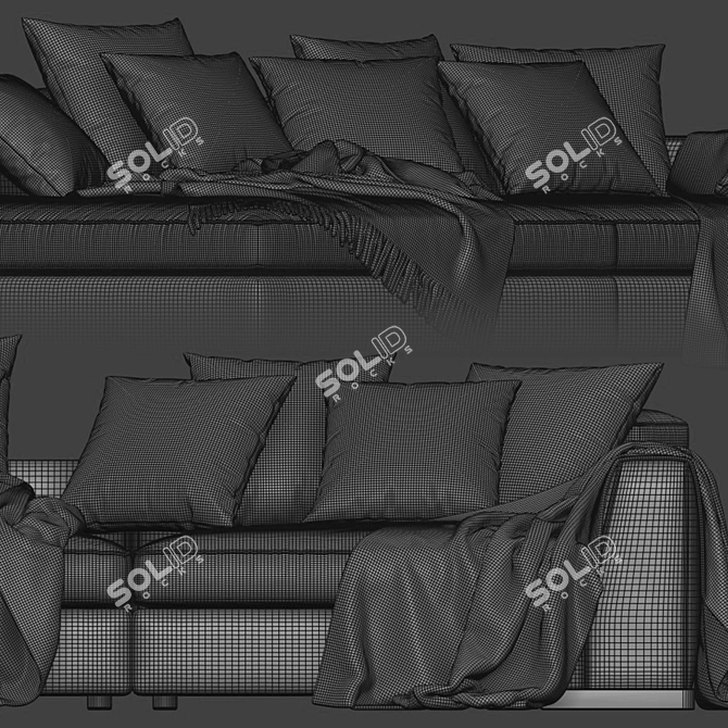 Flexform Armand Sofa Set 3D model image 5