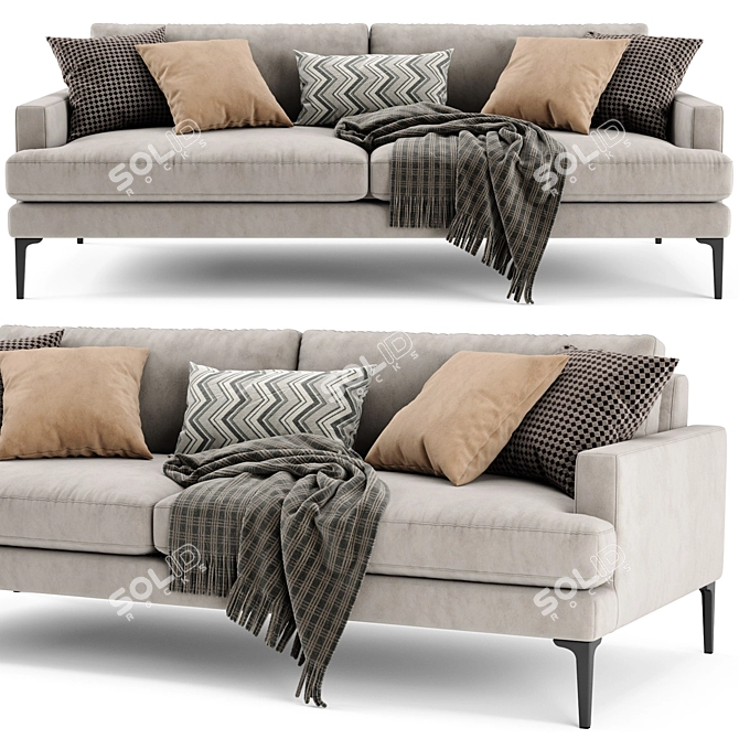 West Elm Andes 2-Seater Sofa 3D model image 4