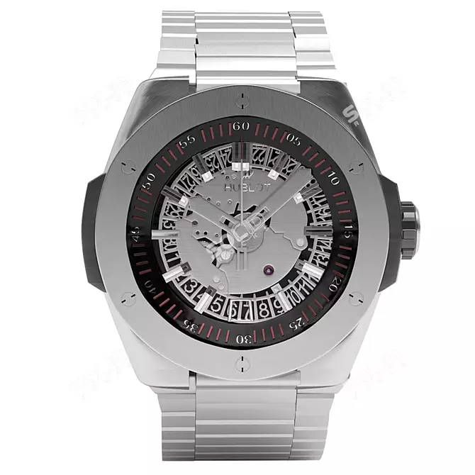 Hublot Big Bang Titanium Watch 3D model image 2