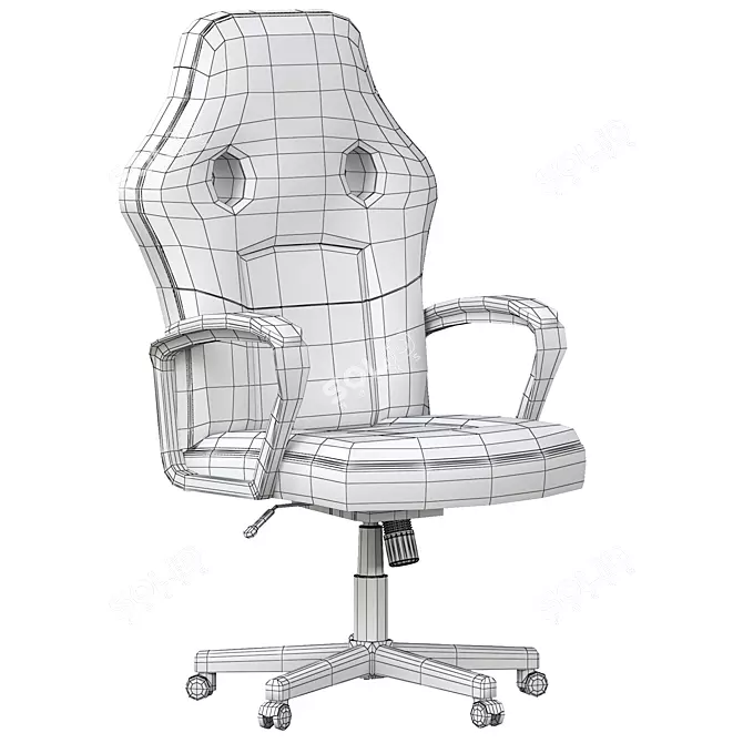 Ebern Designs PC & Racing Game Chair - Ultimate Comfort and Style 3D model image 6