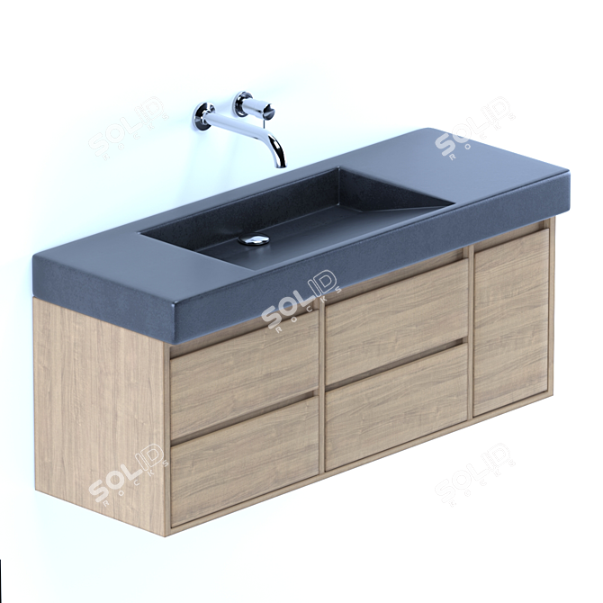 Stonewood Wash Basin HM1100 3D model image 2