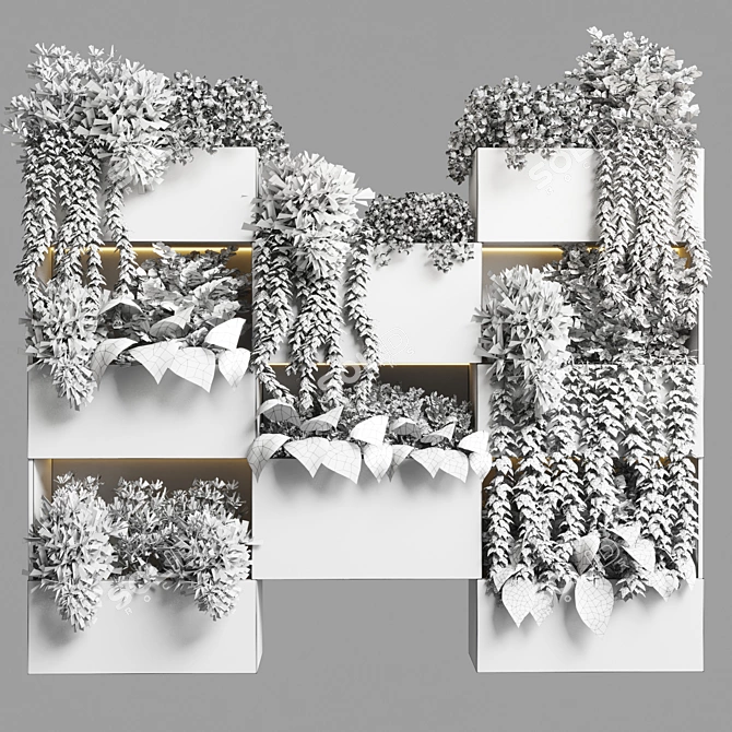 Vertical Garden Stand - Plant Box 3D model image 4