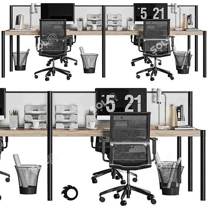 Sleek Office Seating: Very Office Chair 3D model image 3
