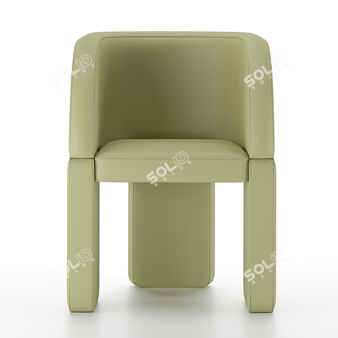 Lazybones: Stylish and Relaxing Chair 3D model image 3