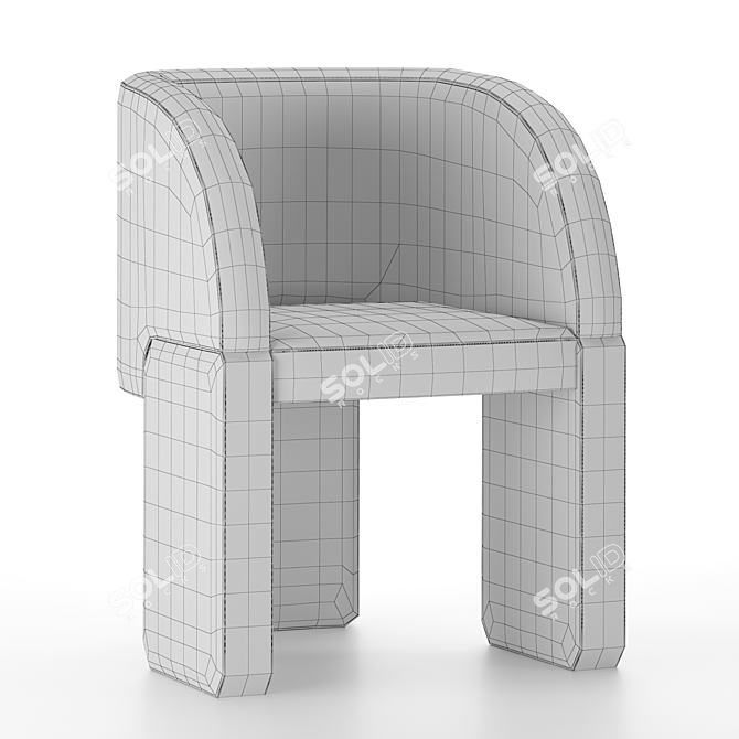 Lazybones: Stylish and Relaxing Chair 3D model image 4