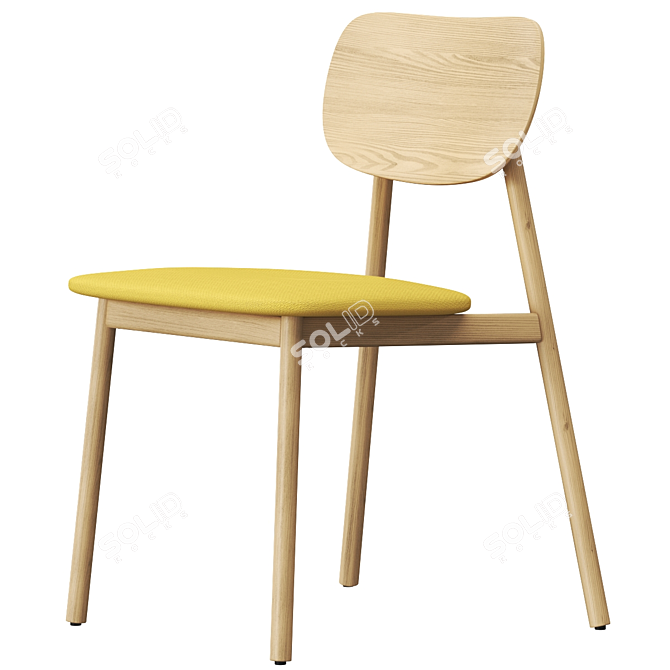 Modern and Stylish Moroso Clara Chair 3D model image 2