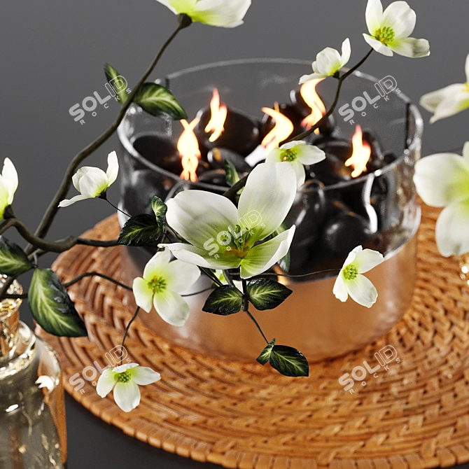 Hearth-and-Hand Tableware Set 3D model image 2