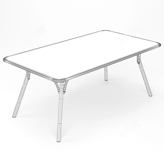 Modern Dining Table Set 3D model image 6
