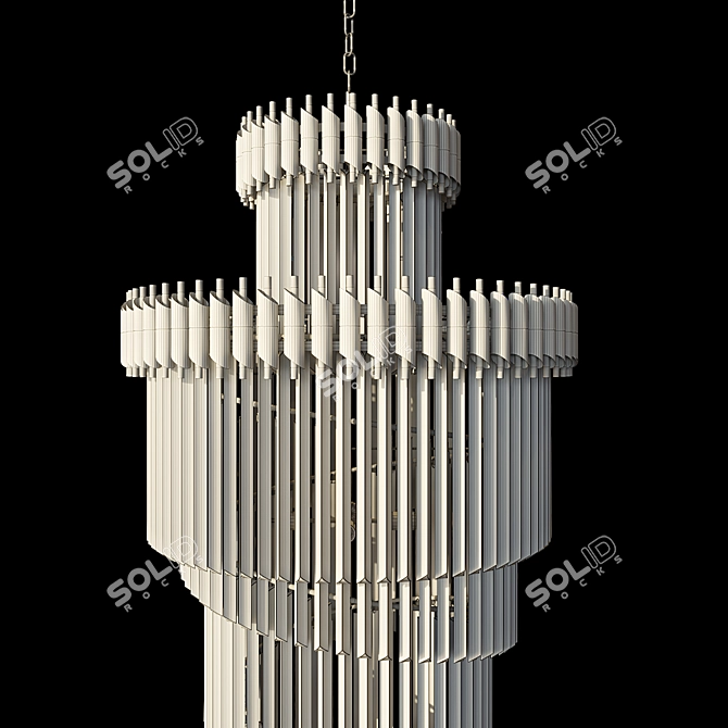 Ethereal Glow: Corona Chandelier 3D model image 3