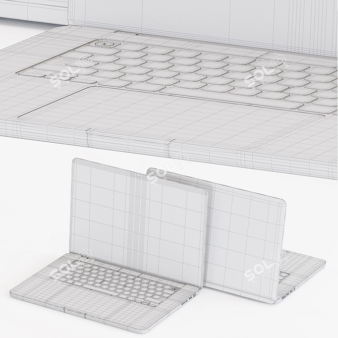 Apple MacBook Pro 16" 2021: Turbosmooth Modifier & Spline Controller 3D model image 4