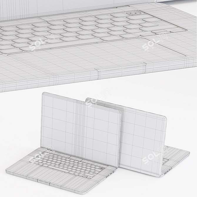 Apple MacBook Pro 16" 2021: Turbosmooth Modifier & Spline Controller 3D model image 6