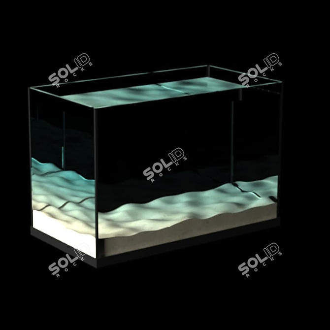 Sleek and Simple: Bare Aquarium 3D model image 1