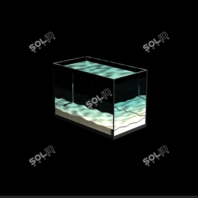 Sleek and Simple: Bare Aquarium 3D model image 2