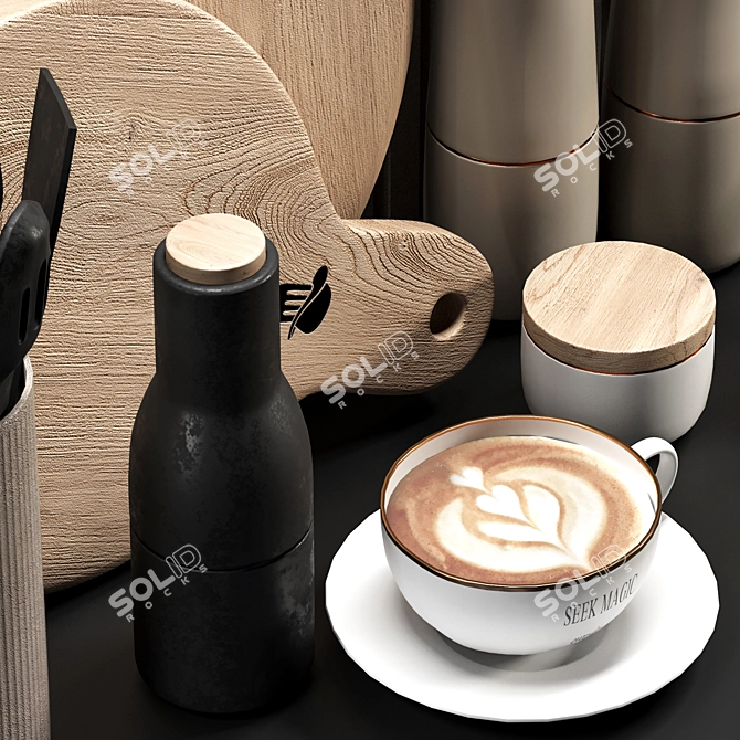 Elegant Kitchen Decor Collection 3D model image 4