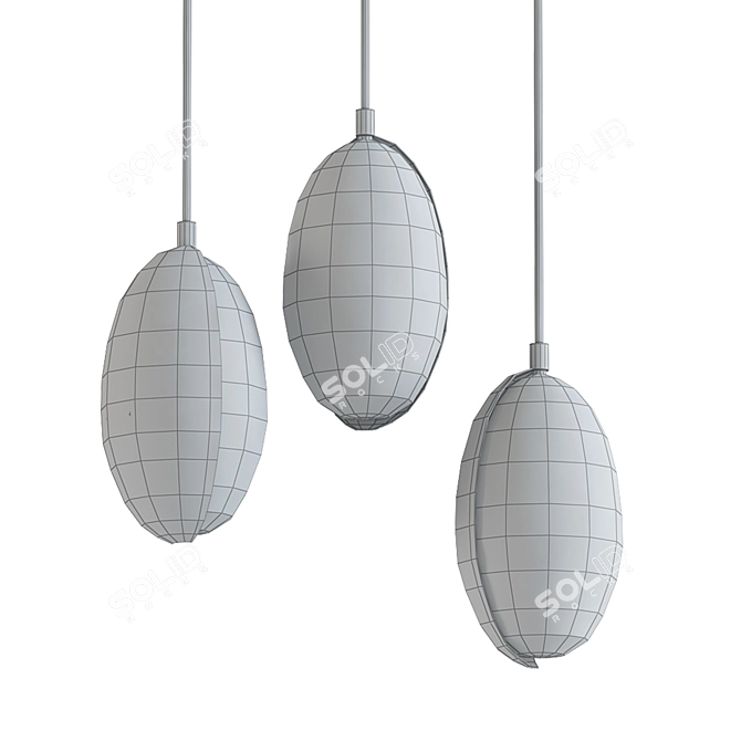 DIAS Designer Pendant Lamp 3D model image 2