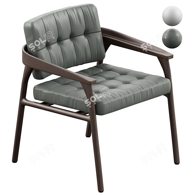 Trussardi Casa Casilia Lounge Chair 3D model image 2