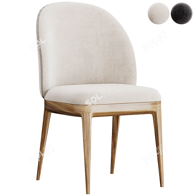 Manda Chair: Modern Design by Patrick Jouin 3D model image 1