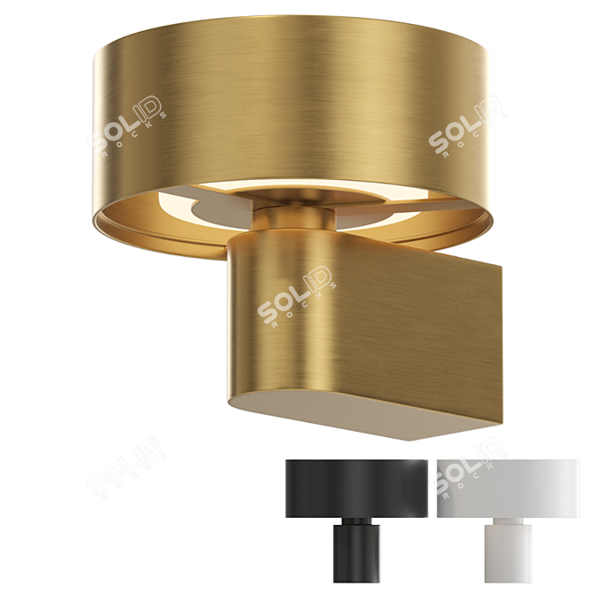 Elegant LED Wall Lamp: Lampatron Dila 3D model image 1