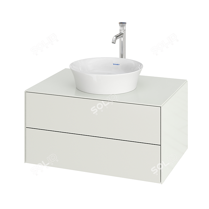 Duravit OM White Tulip Bedside Table - #WT4985 3D model image 4