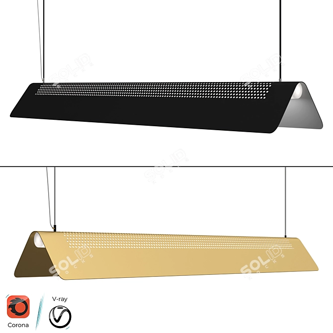 Stylish Design Lamp: STUFFY 3D model image 1