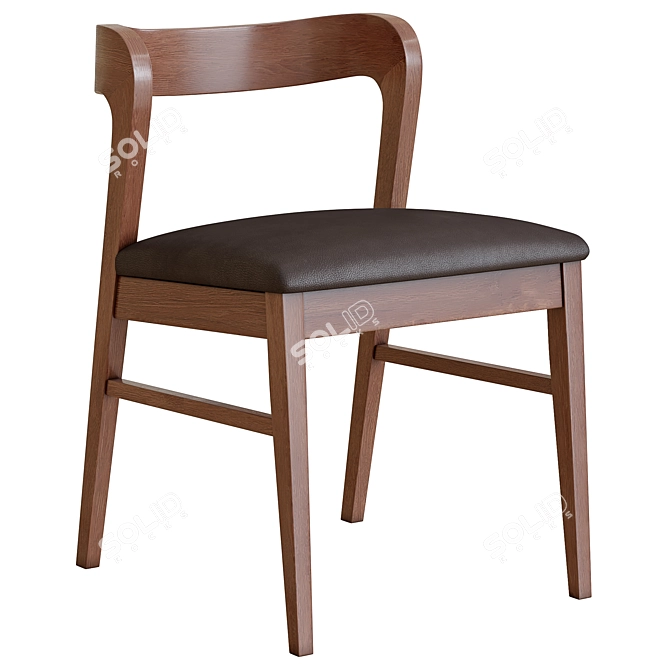 Modern Scandinavian Bjorn Dining Chair 3D model image 1