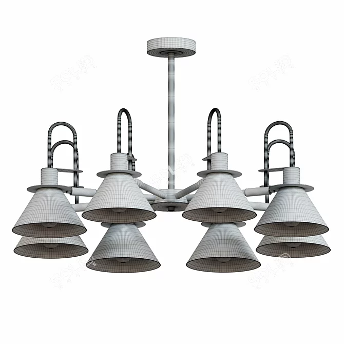 Elegant Impress Pendant Light 3D model image 3