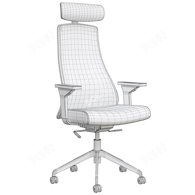 ErgoGaming Chair Black-Bumstad 3D model image 4