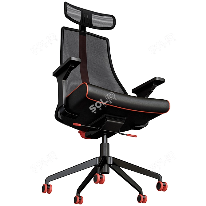 ErgoGaming Chair Black-Bumstad 3D model image 5