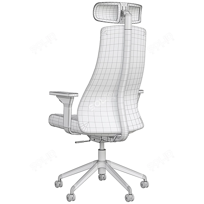 ErgoGaming Chair Black-Bumstad 3D model image 6