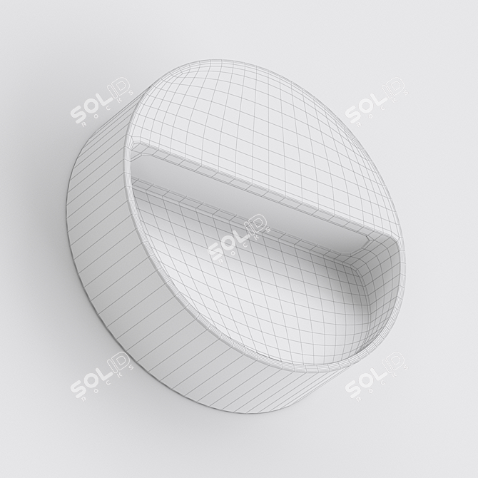 Sleek Outdoor Wall Luminaire 3D model image 2