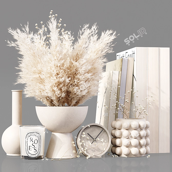 Elegant Decorative Set: Detailed and Versatile 3D model image 4