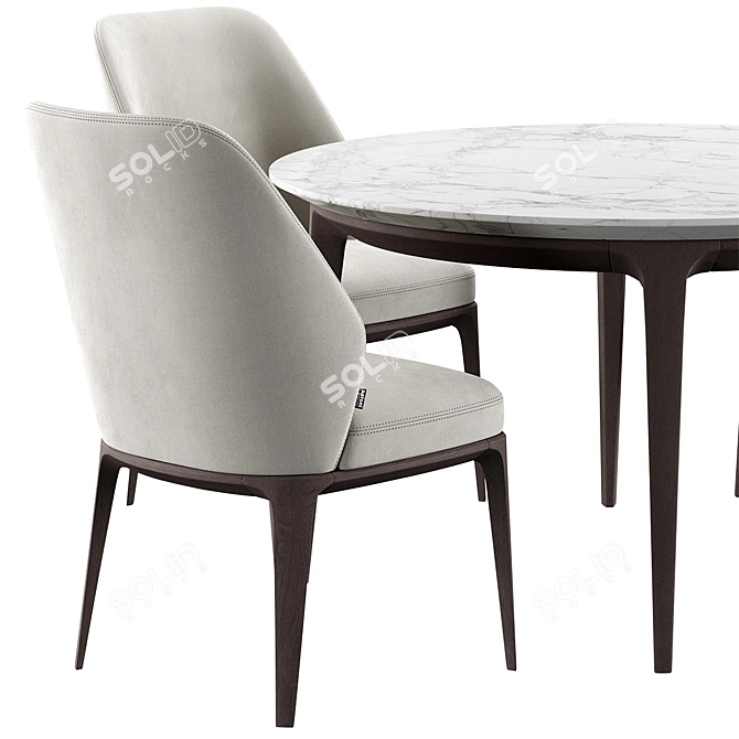 Emma Chair & Play Table Dining Set 3D model image 3