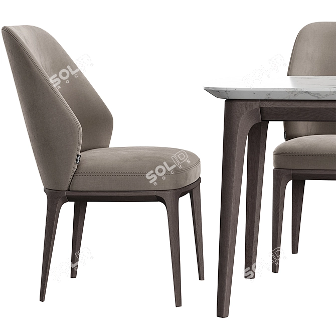 Emma Chair & Play Table Dining Set 3D model image 4