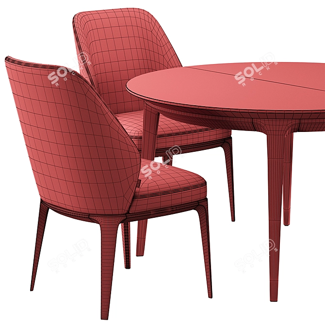 Emma Chair & Play Table Dining Set 3D model image 7