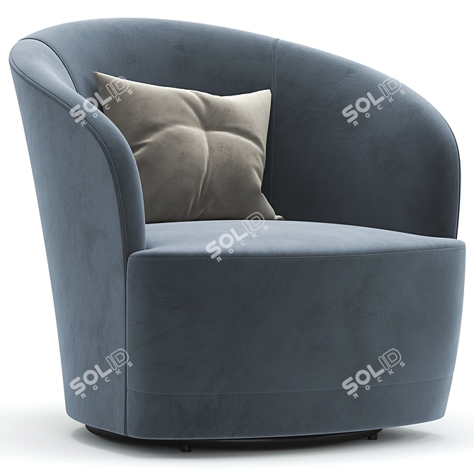 Infinity Swivel Chair: Sleek Design, Ultimate Comfort 3D model image 2