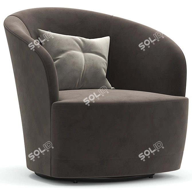 Infinity Swivel Chair: Sleek Design, Ultimate Comfort 3D model image 3